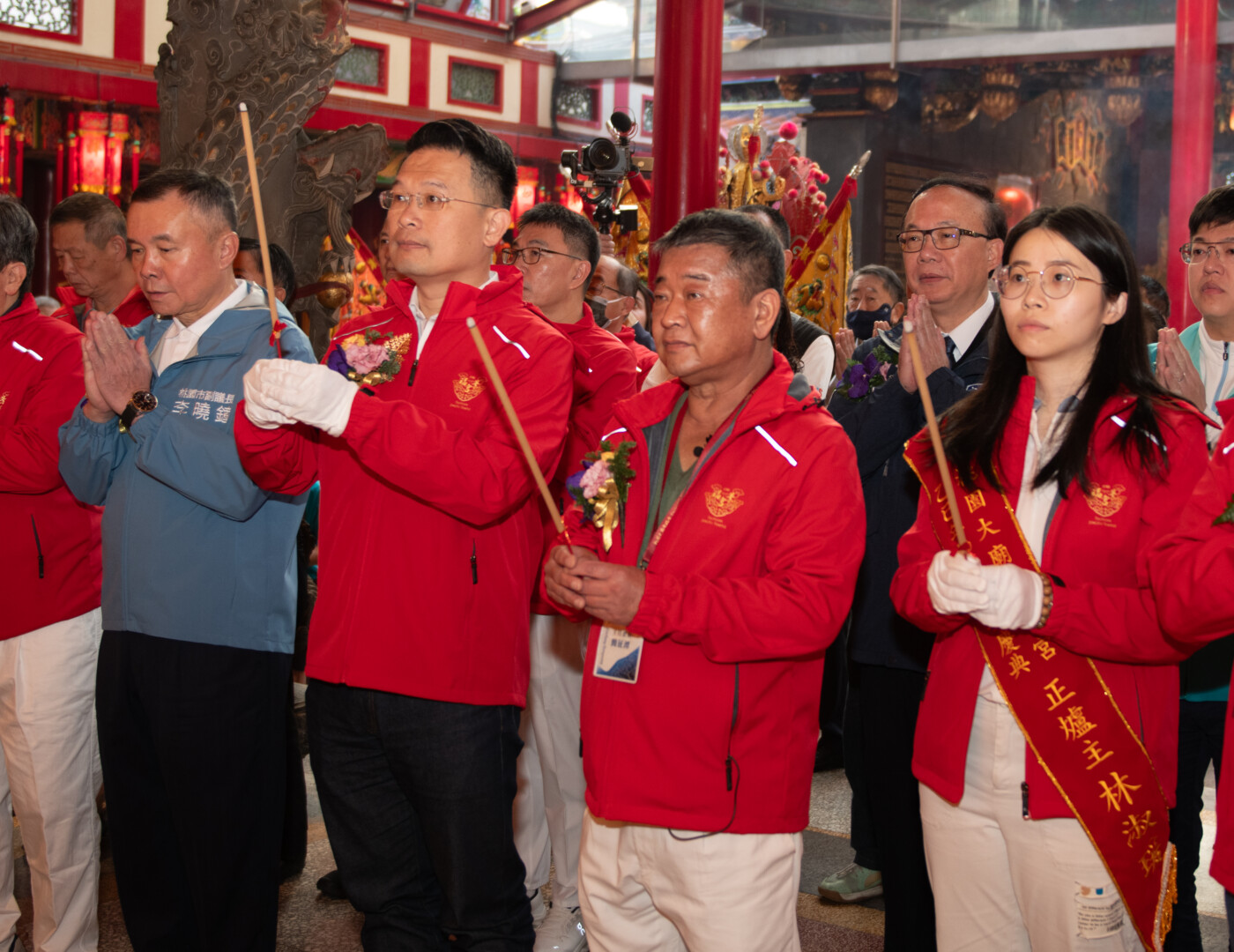 桃園大廟景福宮 祈安遶境五頂神轎威儀出巡 韓國網紅Judy 全程參與 感受台灣傳統信仰魅力